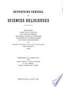 Répertoire général de sciences religieuses