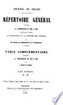 Répertoire général