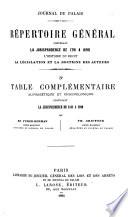Répertoire général