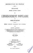 Répertoire historique, analytique et raisonné de l'enseignement populaire en Belgique