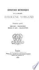 Répertoire méthodique de la librairie Damascène Morgand
