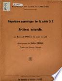 Répertoire numérique de la série E