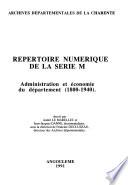Répertoire numérique de la série M