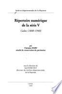Répertoire numérique de la série V