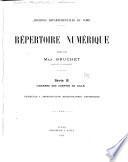 Répertoire numérique: Introduction, bibliographie, répertoire (articles B 1-20216)