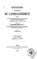 Répertoire périodique de l'enregistrement