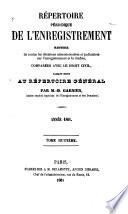 Répertoire périodique de l'enregistrement