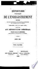 Répertoire périodique de l'enregistrement