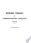 Répertoire permanent de l'administration française