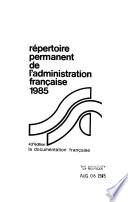 Répertoire permanent de l'administration française