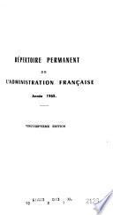 Répertoire permanent de l'administration française