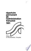 Répertoire permanent de l'administration française