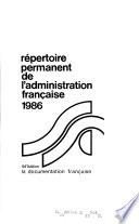 Répertoire permanent de l'administration française