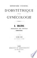 Répertoire universel d'obstétrique et de gynécologie ...