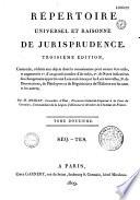 Répertoire universel et raisonné de jurisprudence