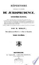 Répertoire universel et raisonné de jurisprudence