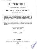 Répertoire universel et raisonné de jurisprudence