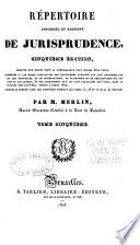 Répertoire universel et raisonné de jurisprudence