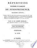 Répertoire universel et raisonné de jurisprudence