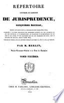 Répertoire universel et raisonné de jurisprudence