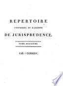 Répertoire universel et raisonné de jurisprudence
