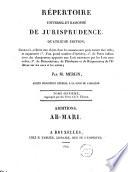 Repertoire universel et raisonnée de jurisprudence