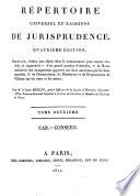 Repertoire universel et raisonnée de jurisprudence