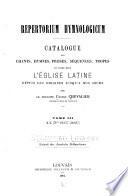 Repertorium hymnologicum: Supplementum A-Z (nos 22257-34827)