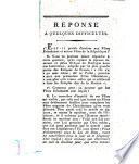 Réponse à quelques difficultés