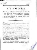 Réponse des citoyens G. Ricard et compagnie, chargés de la régie de l'octroi municipal et de bienfaisance de Lyon, au Mémoire ou Rapport fait au Conseil municipal par le citoyen Chouly