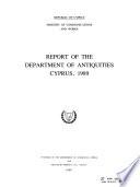 Report of the Department of Antiquities, Cyprus