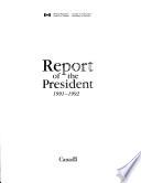Report of the President