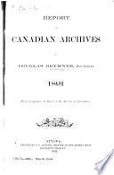 Report - Public Archives of Canada