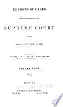 Reports of Cases Heard and Determined in the Supreme Court of the State of New York