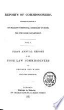 Reports of commissioners, published by direction of His Majesty's principal secretary of state for the home department