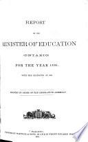 Reports of the Minister of Education