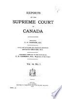 Reports of the Supreme Court of Canada