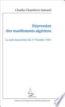 Répression des manifestants algériens