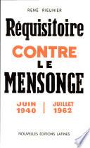 Réquisitoire contre le mensonge