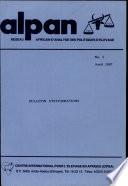 Reseau ALPAN Bulletin d'Informations No. 5 - avril 1987