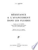 Résistance à l'avancement dans les fluides