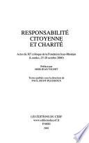 Responsabilité citoyenne et charité