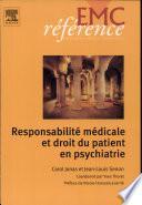 Responsabilité médicale et droit du patient en psychiatrie