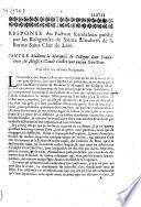 Response au factum scandaleux publié par les religieuses de Sainte Elizabeth de la Barme Saint Clair de Lion. Contre Madame la Marquise de Colligny leur fondatrice, et Messire Claude Cochet leur ancien directeur