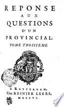 RESPONSE AUX QUESTIONS DʻUN PROVINCIAL.