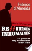 Ressources inhumaines