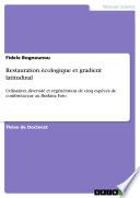 Livre Restauration écologique et gradient latitudinal