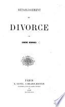 Rétablissement du divorce