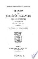 Réunion des Sociétés Savantes des Départements á la Sorbonne