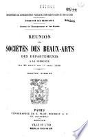 Réunion des sociétés savantes des départements à la Sorbonne